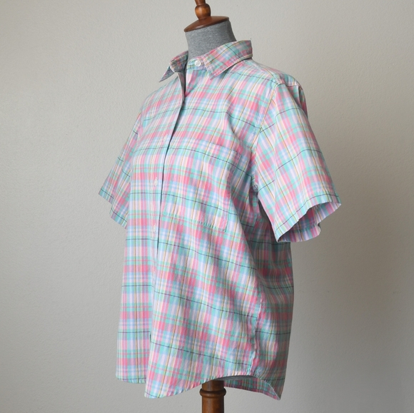 Vintage Koret Plaid Prep Button Down Shirt - Picture 7 of 9